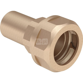 Złączka przejściowa do rur karbowanych GEBERIT Mapress, mosiądz / mosiądz, 18 mm x DN 20 (końcówka wciskowa x PZ)