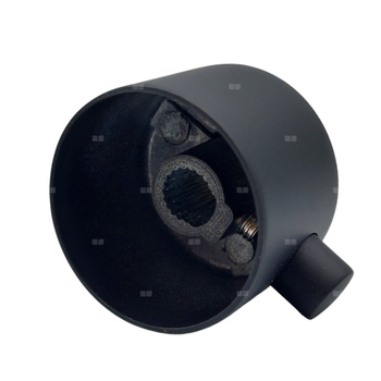 Pokrętło do baterii podtynkowej okrągłe, czarny