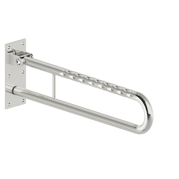 Poręcz ścienna Koło Lehnen Funktion, uchylna, L70cm, stal nierdzewna gładka