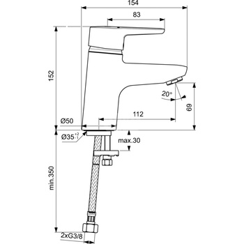 CONNECT BLUE BATERIA UMYWALKOWA B/K