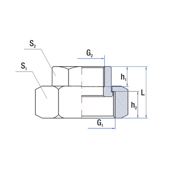 Przyłącze redukcja RUMET mosiądz 2'' x 1 1/4'' (GW x GZ)