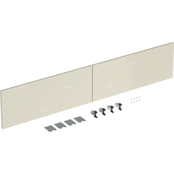 Zestaw frontów szuflad (2 szt.) do szafki pod umywalkę podwójną GEBERIT iCon, kol. sand wysoki połysk szer.1200 mm