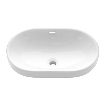 Umywalka wpuszczana w blat EGINA biały