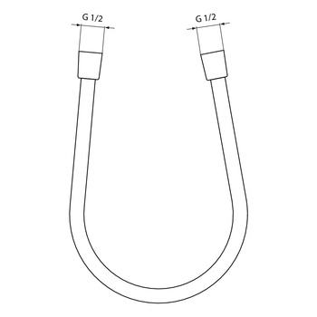 SH Wąż ULTRAFLEX 1350mm Chrom