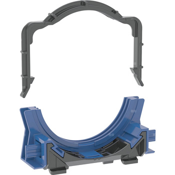 Uchwyt rurowy Geberit do kolana przyłączeniowego do WC, odstęp między mocowaniami 49 / 77 mm, z regulowaną głębokością bez użycia narzędzi