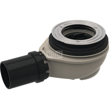 Zestaw odpływowy do brodzików Geberit d90, wysokość zasyfonowania 50 mm, odpływ z PE: d=50mm, Króciec przyłączeniowy=PE-HD