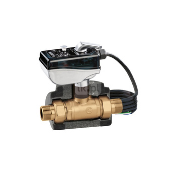 Dwudrożny kulowy zawór strefowy z napędem do instalacji klimatyzacyjnych 1 1/4" - 24V