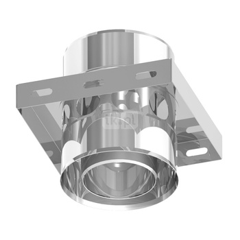 Płyta fundamentowa pośrednia z przejściem TWIN na DWECO 2.0 i zasysem powietrza JEREMIAS 205-DWETN1516 stal nierdzewna fi 130 mm