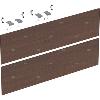 Zestaw frontów szuflad do dolnej szafki pod umywalkę GEBERIT ONE, kol. orzech amerykański szer.900 mm