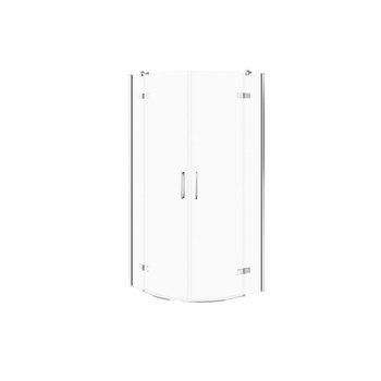 Kabina prysznicowa półokrągła CITY chrom 90X90X195 szkło transp