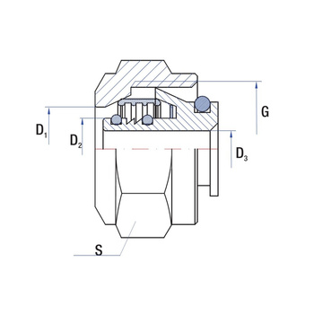 Złącze dwójnik proste RUMET zaciskowe Mosiądz 3/4'' x 20 mm x 2