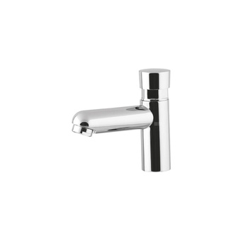 Bateria umywalkowa stojąca PERFEXIM S4, chrom (błyszczący), czasowa