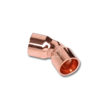 Łuk 45' SANHA 5041, miedź, 16 mm (lut wewnętrzny x lut wewnętrzny)