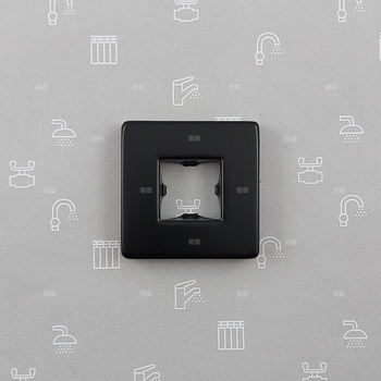 Rozeta ramienia natrysku do zestawu podtynkowego MOKAIT, LOGON BLACK