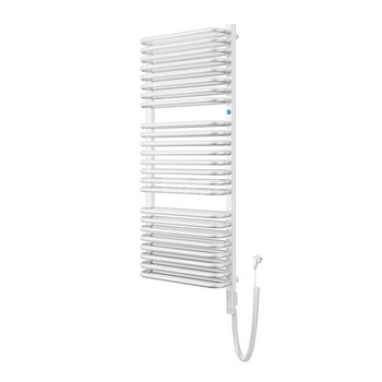 Grzejnik elektryczny (suszarka) INSTAL-PROJEKT STANDARD 3D ELECTRO, wym. 1173 (1278 z grzałką)/300 mm, kolor biały połysk,  moc 600 W