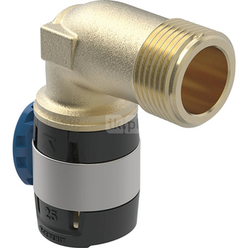 Kolano przejściowe 90' GEBERIT FlowFit, brąz bezołowiowy, 3/4'' x 25 mm (GZ x łącznik zaprasowywany)
