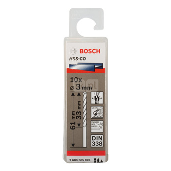 WIERTŁO STAND. HSS-CO 135'3,0/33MM