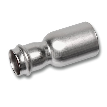 Nypel SANHA NiroSan Press redukcja, stal nierdzewna, 54 mm x 35 mm (zz x zw)