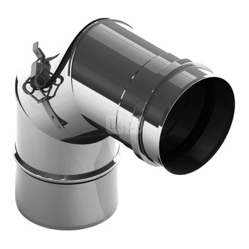 Kolano sztywne 90st. fi100mm z rewizją