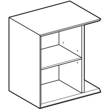 Element boczny iCon 37 cm x 40 cm x 27,3 cm, Biały / Lakierowany matowy