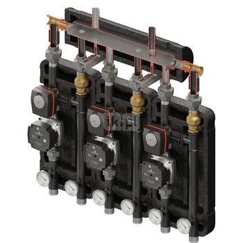Brygada 3D+ 9444 (KRE, 3 x VRG432, pompy DN25 Grundfos, siłownik ARA)