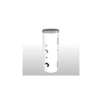 Zbiornik buforowy stojący ELEKTROMET WGJ-B INOX PV pojemność 200 l z wężownicą, izolacja: pianka polistyrenowa, kolor: skay biały