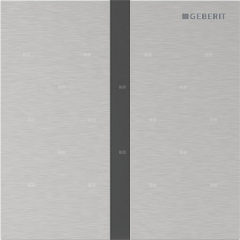 Elektroniczny zawór spłukujący Geberit do pisuaru, zasilanie 230V, Typ 40, stal nierdzewna, prostokątny