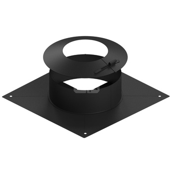 Króciec dylatacyjny z kołnierzem JEREMIAS 16-TN0625 stal nierdzewna fi 60 mm, kolor czarny