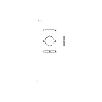 Obejma mocująca NICZUK UWG 125 mm (ocynk galwaniczny)