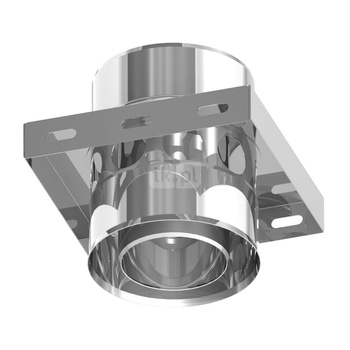 Płyta fundamentowa pośrednia z przejściem TWIN na DWECO 2.0 i zasysem powietrza JEREMIAS 205-DWETN1516 stal nierdzewna fi 80 mm