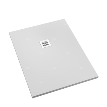 Brodzik kompozytowy Stabilsound Plus® Kalait Smooth White 90x140x3,5cm, prostokątny