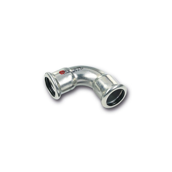 Łuk 90' Concept By SANHA Therm, stal (cynk/nikiel), 88,9 mm (zw x zw)