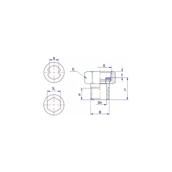 Półśrubunek redukcja RUMET mosiądz 3/4'' x 1/2'' (gw x gz), z uszczelką, 25 mm