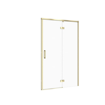 DRZWI NA ZAWIASACH KABINY PRYSZ LARGA ZŁOTA MAT 120X195 PRAWE TRANS