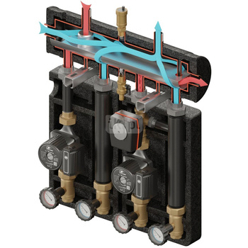 Kompania PRO 460 (SKE 2DC+ 55kW, UNI, VRG432, pompy DN25 DAB/LFP, siłownik ARA)