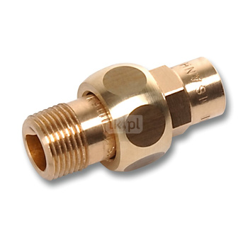 Śrubunek SANHA 4341G trzyczęściowy, brąz, 54 mm x 2'' (lut wewnętrzny x GZ)