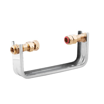 Uchwyt montażowy wodomierza PERFEXIM (konsola do wodomierza) 5000N 1/2'' mosiądz CW617N, CW614N (nakrętka) uchwyt mocujący - stal nierdzewna