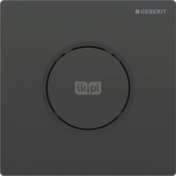 Pneumatyczny zawór spłukujący Geberit do pisuaru, ręczny, Typ 10, czarny , okrągły