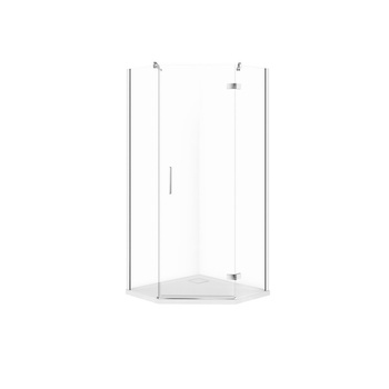 SET C520 KABINA PIĘCIOKĄTNA CITY PRAWA CHROM 90X90X195+TAKO SLIM WIR