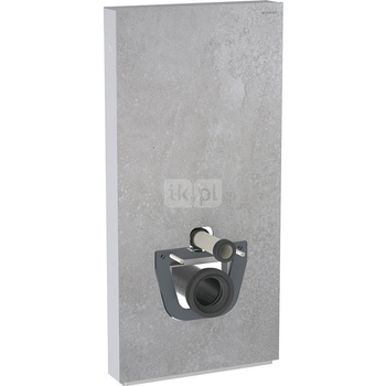 Moduł sanitarny do WC wiszącego GEBERIT Monolith Plus, 1010 mm x 480 mm x 106 mm, front: imitacja betonu, bok: aluminium