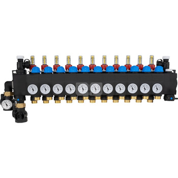 ProCalida CC 1 na 11 obiegów grzewczych, rotametry 0,75÷3,75 l/min