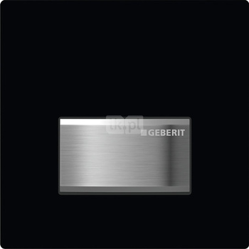 Pneumatyczny zawór spłukujący Geberit do pisuaru, ręczny, Typ 50, czarny, prostokątny