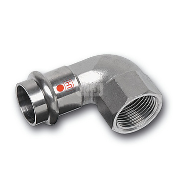 Kolano 90' SANHA NiroTherm Industry, stal nierdzewna, 18 mm x 3/4'' (zw x GW)