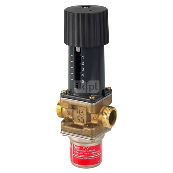 Regulator temperatury FJV, PN 16, DN 15, 1.90 m³/h, 20'C - 60'C, Gwint zewnętrzny, kompletny
