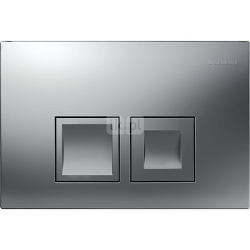 Przycisk uruchamiający Geberit Delta25, przedni, chrom-mat, prostokątny
