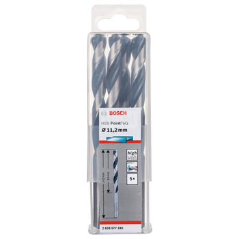 WIERT. HSS POINTTEQ  11.2MM 5PC