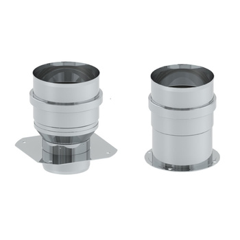 Zestaw 2 złączek: fi60-fi80mm oraz fi80mm do kotła Ferroli z króćcami pomiarowymi