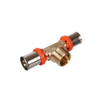 Trójnik SIGMA-LI Premium mosiądz 20 x 3/4'' x 20 (zacisk x GZ x zacisk)