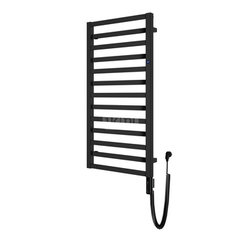 Grzejnik elektryczny (suszarka) INSTAL-PROJEKT POPPY ELECTRO, wym. 1630 (1735 z grzałką)/400 mm, kolor czarny,  moc 600 W