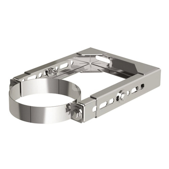 Uchwyt MK ŻARY PK WHT 2 stal nierdzewna fi 80/125 mm (mocowanie - Obejma do ściany regulowana)